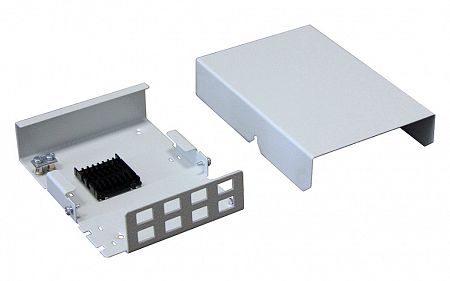 ШКО-НМк-8 SC Пустая коробка с панелью до 8 розеток в комп с пл хом (2шт)